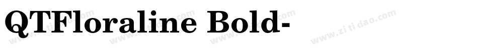QTFloraline Bold字体转换